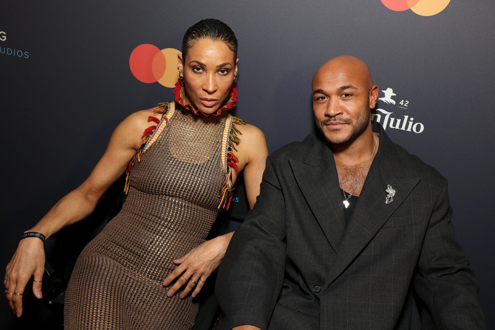 BERLIN, GERMANY - FEBRUARY 14: Annabelle Mandeng and Malick Bauer attend the Cinespace x Studio Babelsberg Night in partnership with Mastercard and Don Julio on the occasion of the 75th Berlinale International Film Festival Berlin at Soho House Berlin on February 14, 2025 in Berlin, Germany. (Photo by Gerald Matzka/Getty Images for Studio Babelsberg)