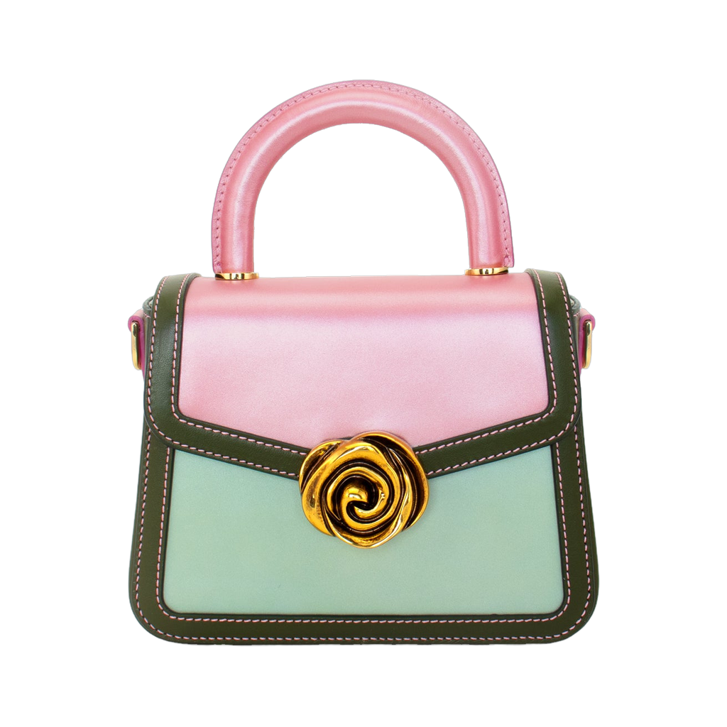 Frederic Lesellier Candy Bag in pearl pink and green